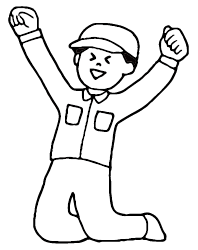 腕を上げる男性