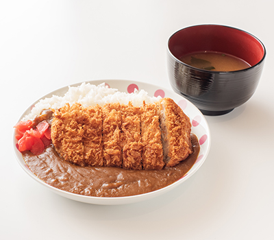 カツカレー(味噌汁付き)